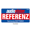 * Audiovision Referenz, Ausgabe 4/2024, zum Samsung GQ77S95D, Einzeltest.