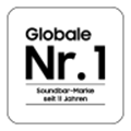 * Im Hinblick auf die Anzahl der verkauften Soundbars 2014–2024. © 2025 Futuresource Consulting Ltd. Die Ergebnisse stellen keine Empfehlung von Samsung dar. Jegliches Vertrauen in diese Ergebnisse erfolgt auf eigenes Risiko.