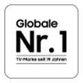 * Im Hinblick auf die Anzahl der verkauften TV-Geräte innerhalb der letzten 19 Jahre. Quelle: Omdia, Februar 2025.
