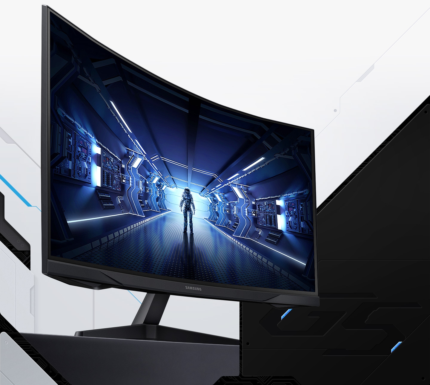 (27 Gaming C27G54TQBU G5 OFFICE Partner Curved Samsung Odyssey Monitor Zoll) 68,58cm @