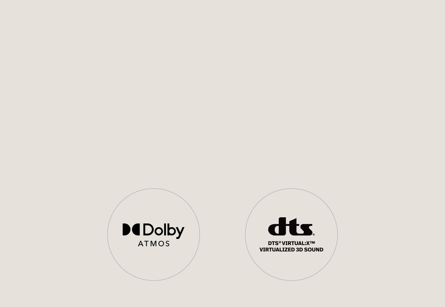 Dolby Atmos icon and Virtual: X icon
