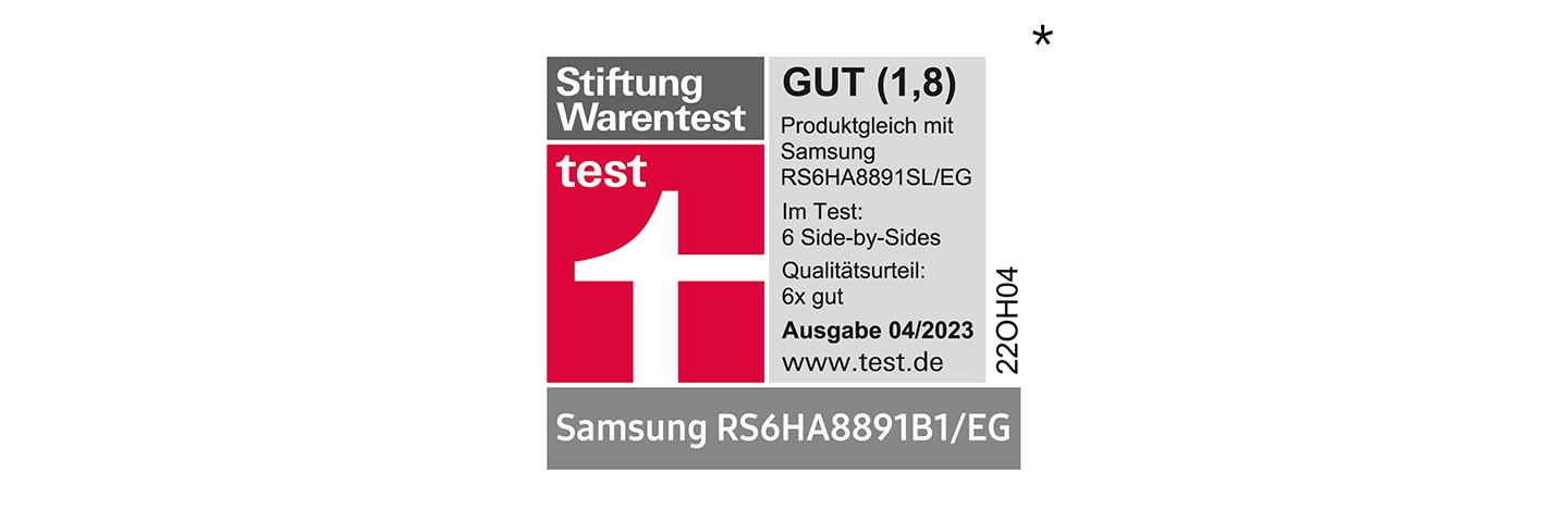 Samsung Kühlschrank RS6HA8891B1/EG Schwarz