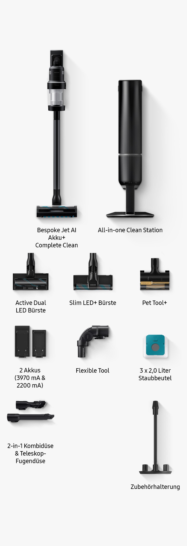 BESPOKE Jet DE Akku+ CompleteClean AI AI | Cleaning Mode Samsung mit