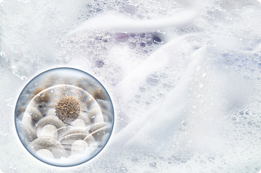 Ο εντατικός καθαρισμός αφαιρεί κάθε είδους επίμονους λεκέδες και βακτήρια με τους πιο αποτελεσματικούς τρόπους. Ρούχα με ίχνη βρωμιάς και λεκέδων μουλιάζουν σε φυσαλίδες και χαλαρώνουν εύκολα.