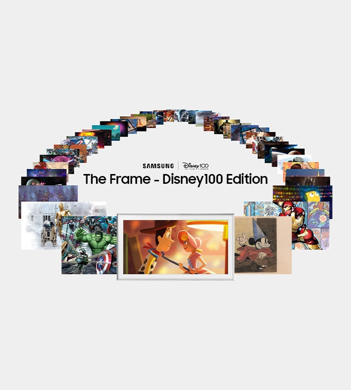 SAMSUNG Special Frame Disney 100 Edition - 55-Inch Class QLED The Frame  Series Quantum HDR, Art Mode, Anti-Reflection Matte Display, Smart TV with  Alexa Built-in – QN55LS03BSFXZC [Canada Version] : : Electronics