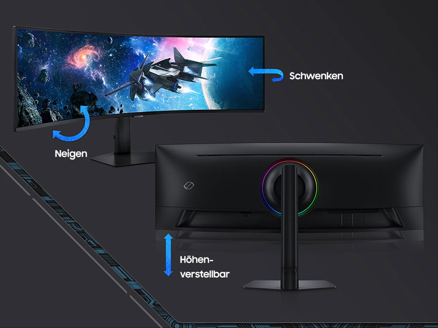 A monitor is seen twice from different angles