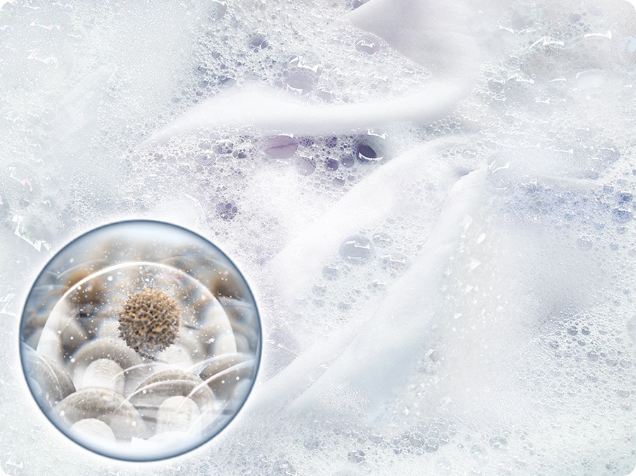 Ο εντατικός καθαρισμός αφαιρεί κάθε είδους επίμονους λεκέδες και βακτήρια με τους πιο αποτελεσματικούς τρόπους. Ρούχα με ίχνη βρωμιάς και λεκέδων μουλιάζουν σε φυσαλίδες και χαλαρώνουν εύκολα.