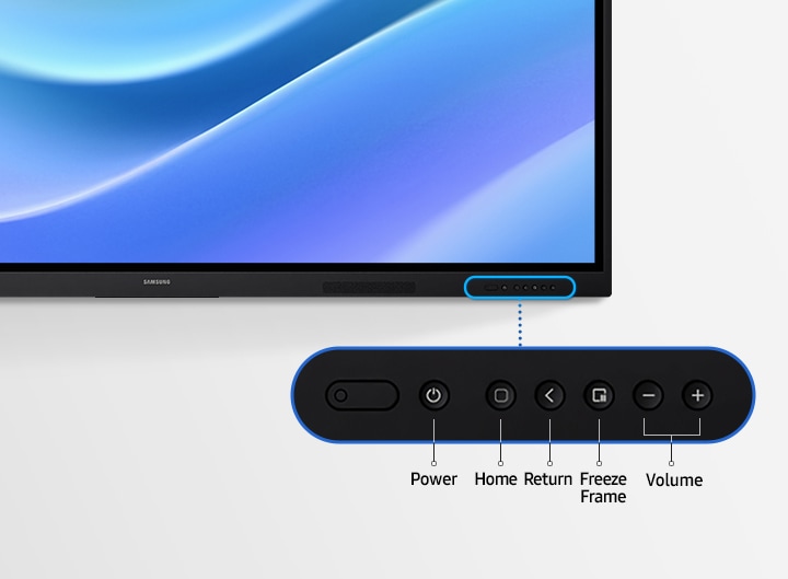 Frontseitige Bedienelemente für einfache Navigation