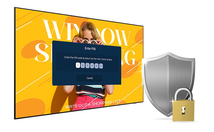Keep content safe with pin-code system