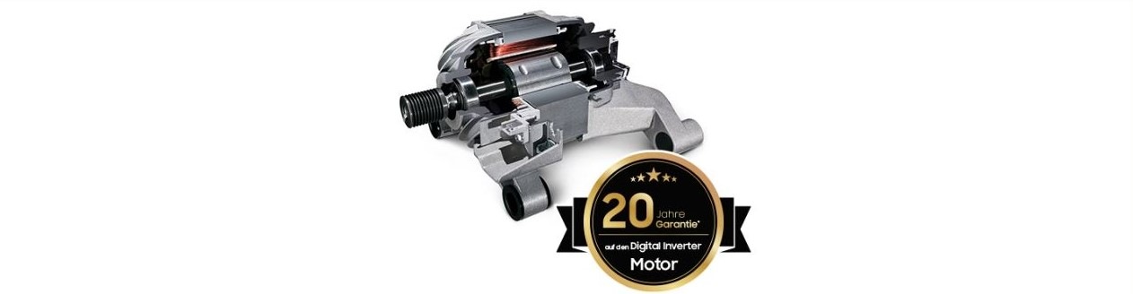 20 Jahre Garantie auf den Digital Inverter Motor