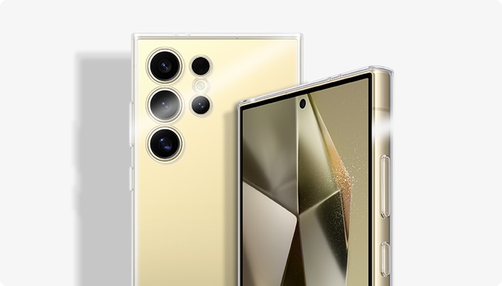 Silikon Schutzhülle Rahmen Tasche Hülle Durchsichtig Transparent 360 Grad  Ganzkörper für Samsung Galaxy S24 Ultra 5G Schwarz