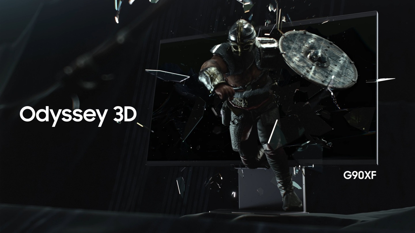 Im Video wir der neue Odyssey 3D (G90XF) 4K 165 Hz Gaming Monitor vorgestellt.