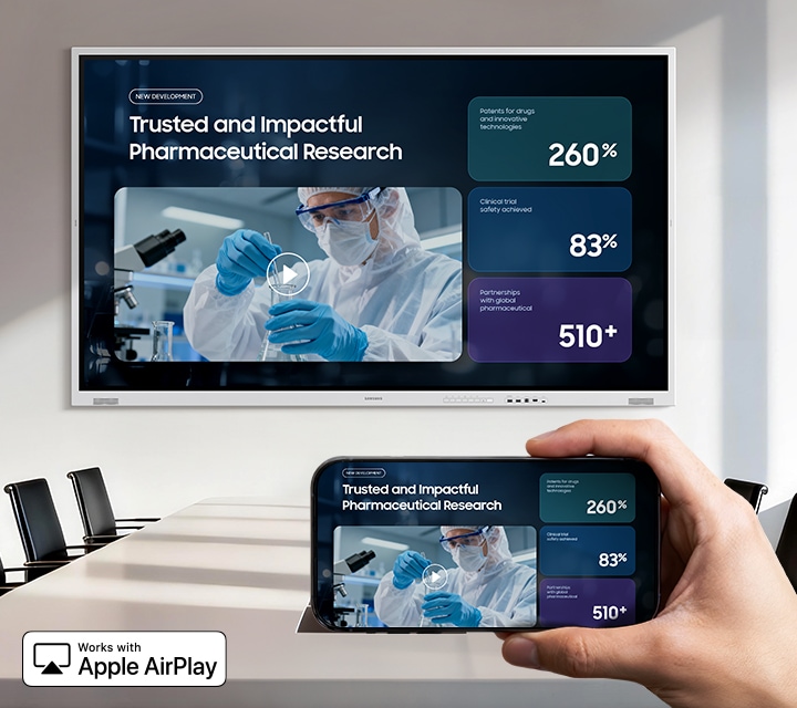Präsentiere direkt von deinem Apple-Gerät - ganz ohne Kabel