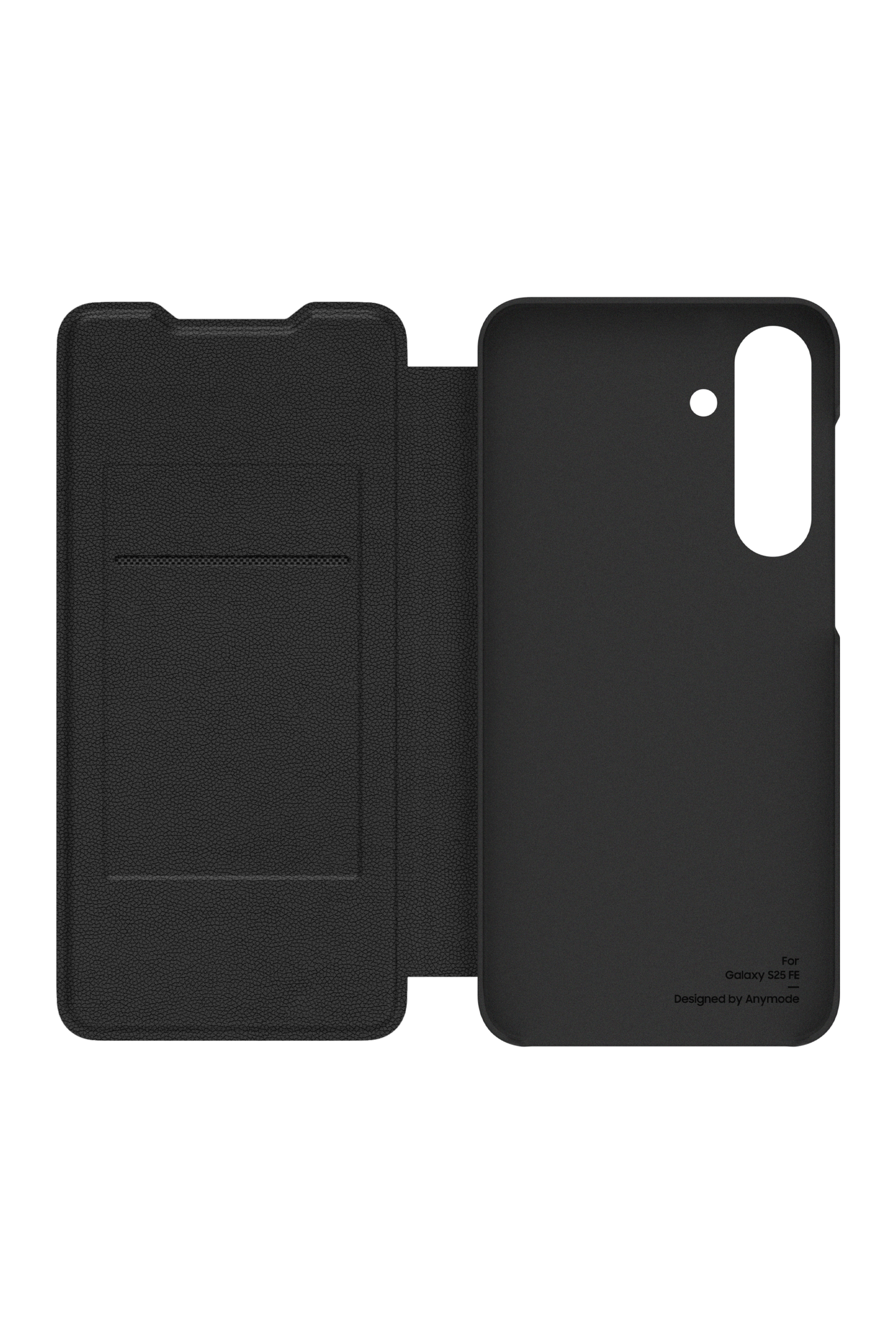 Flip Wallet Case für das Galaxy S25 FE FrontOpen Black 