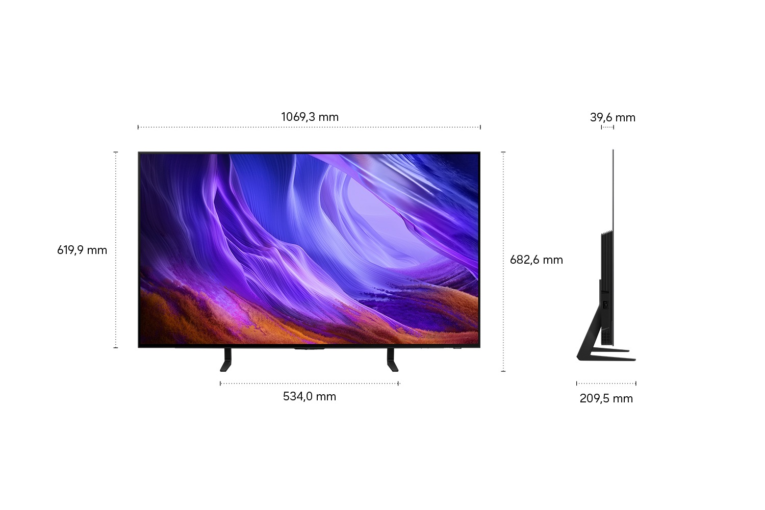 48" OLED S83H 4K Samsung Vision AI Smart TV (2026) Graphite
