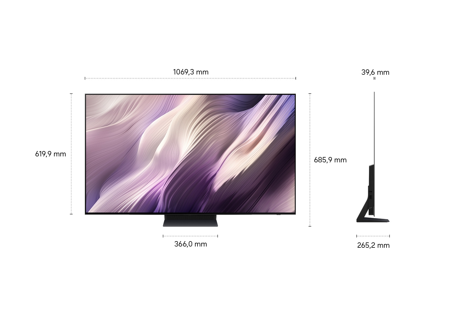 48" OLED S95H 4K Samsung Vision AI Smart TV (2026) L-Perspective2 Graphite 
