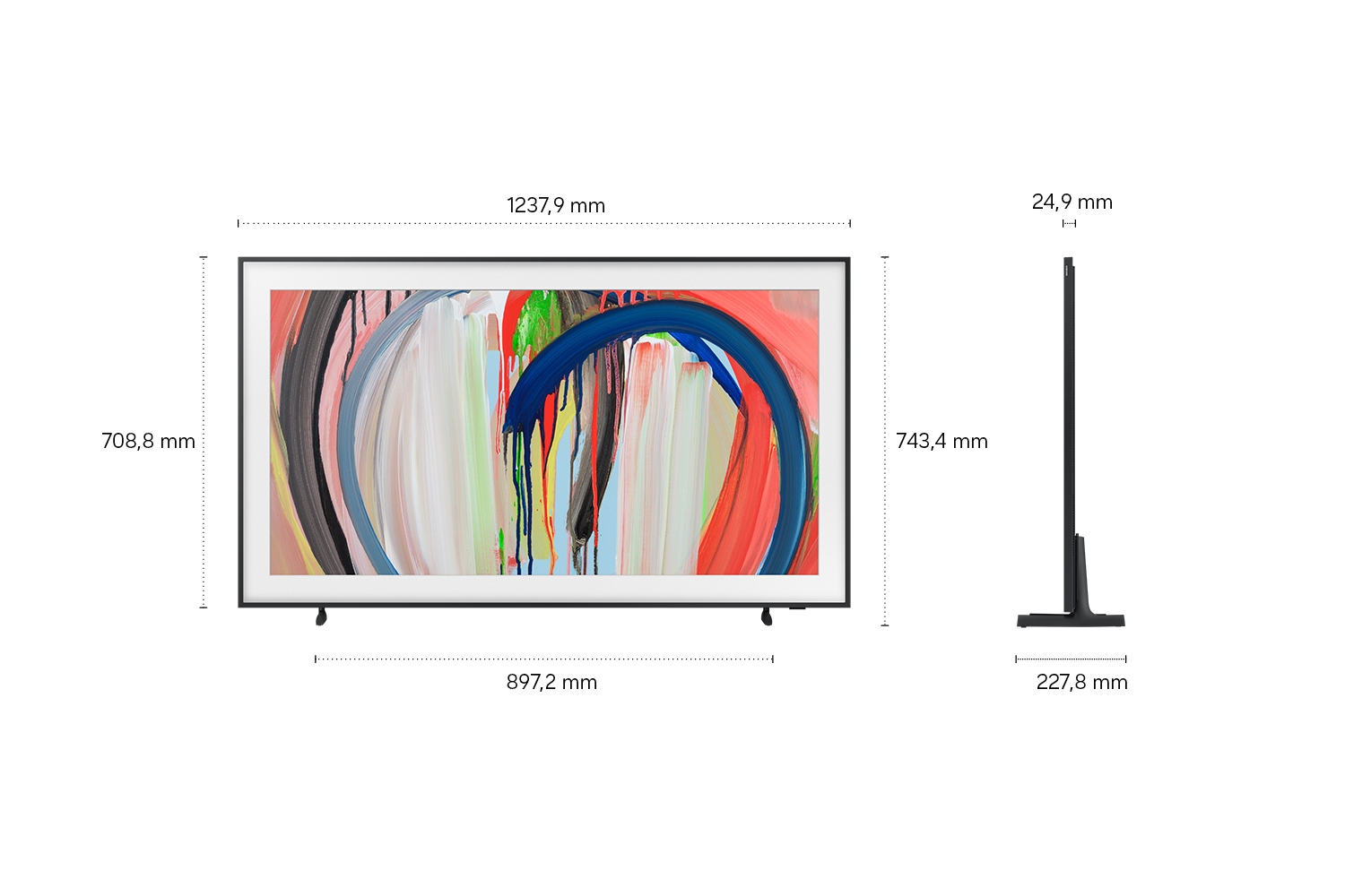 55" The Frame LS03HA 4K Samsung Vision AI Smart TV (2026) Schwarz