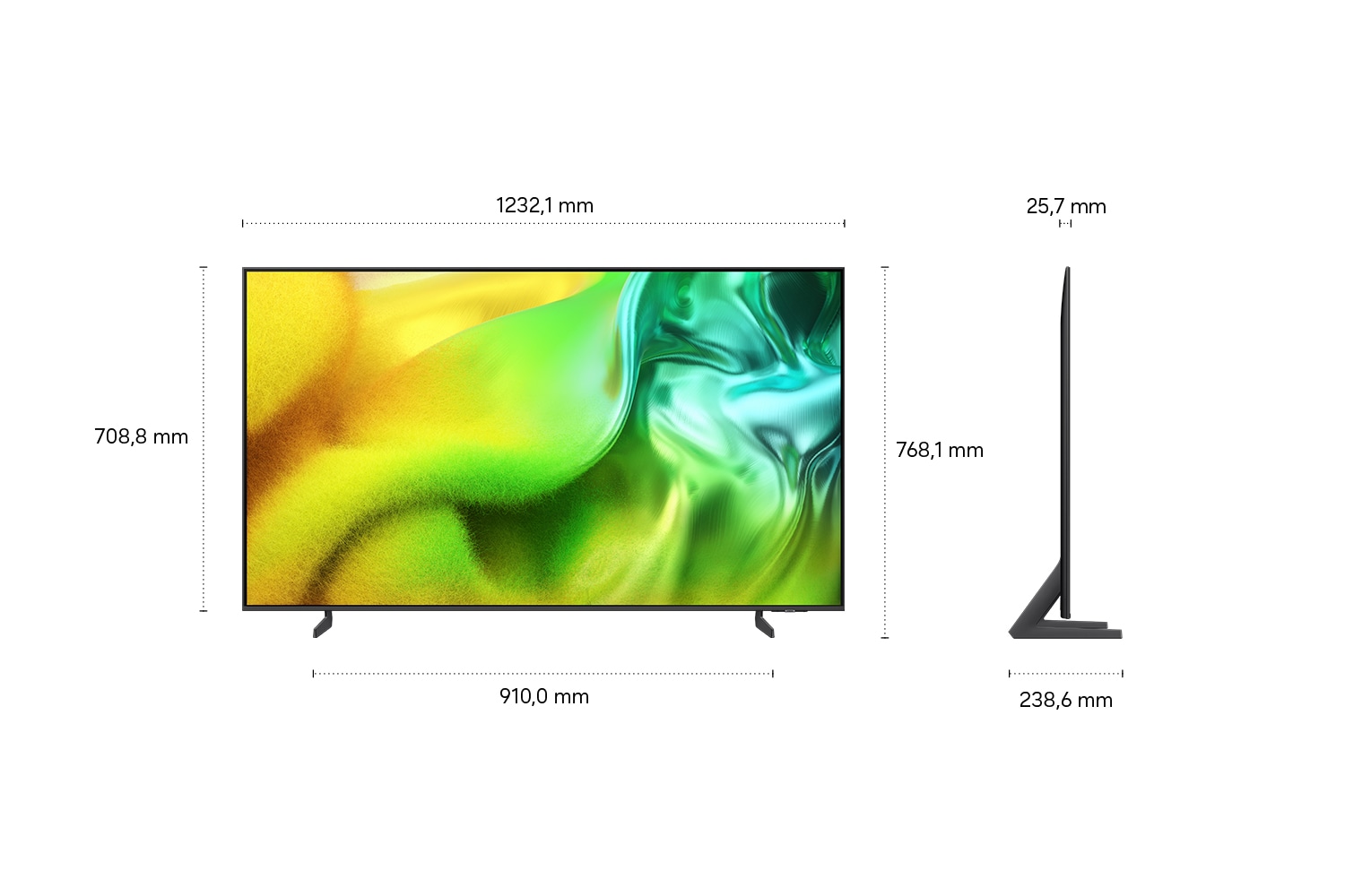55" Neo QLED QN1EH 4K Samsung Vision AI Smart TV (2026) Titanium Gray