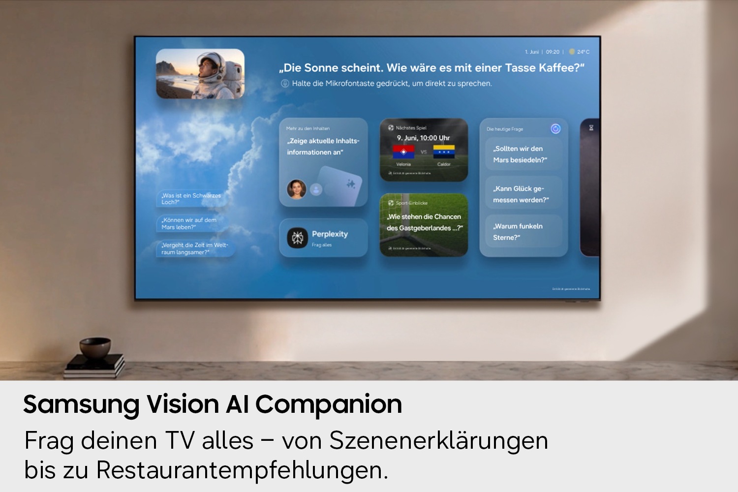55" OLED S85H 4K Samsung Vision AI Smart TV (2026) Graphite