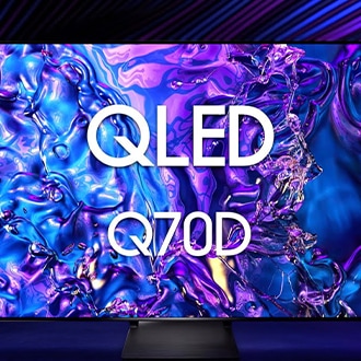 A Samsung QLED Q70D TV.