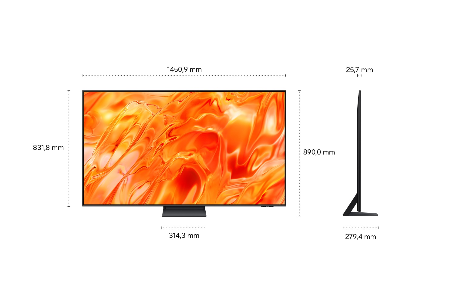 65" Neo QLED QN71H 4K Samsung Vision AI Smart TV (2026) Black