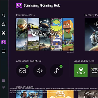 Erreiche das nächste Level | Samsung Gaming TV