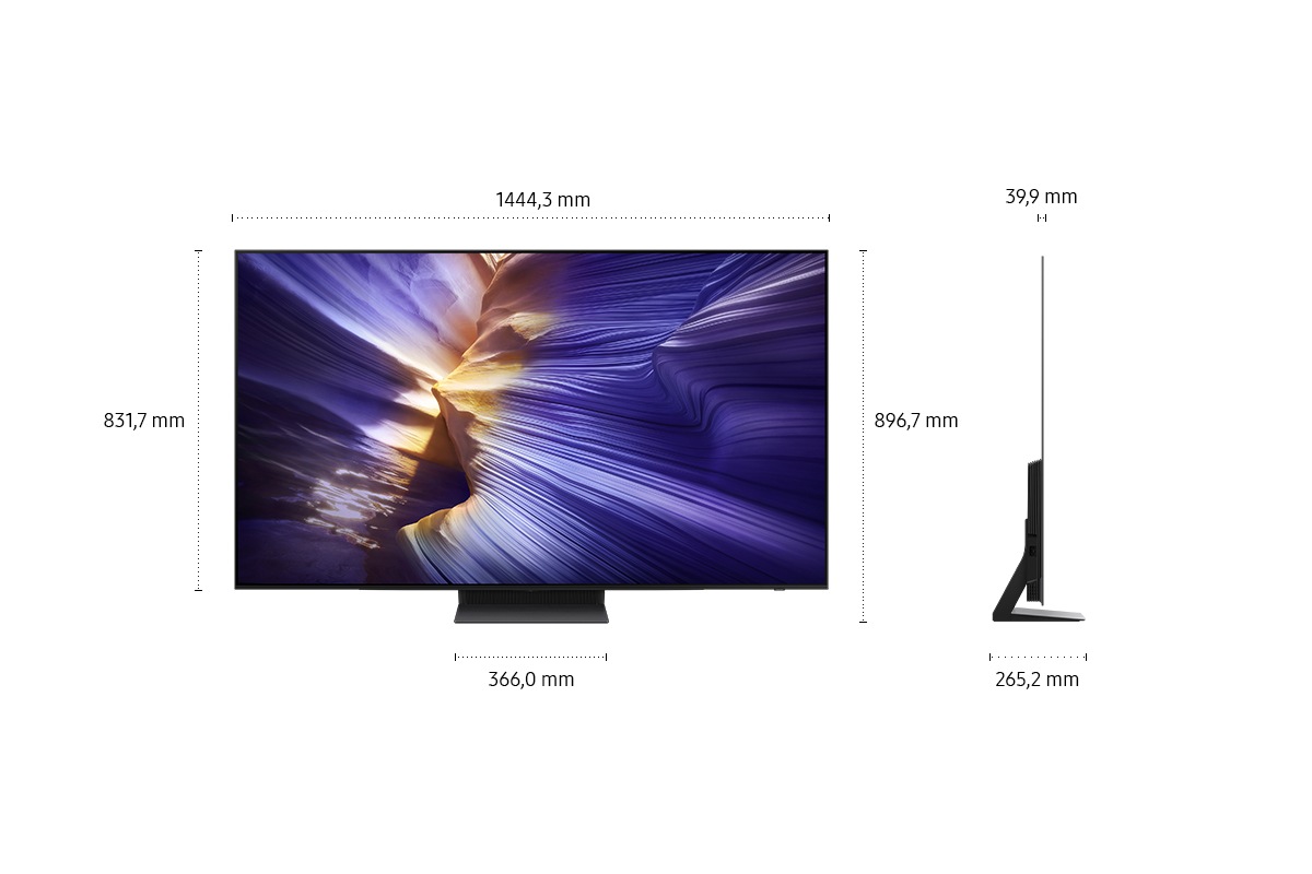 65" OLED S93F 4K Vision AI Smart TV (2025) Black