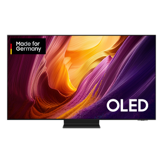 {Inch}" OLED S95H 4K Samsung Vision AI Smart TV (2026) Front Graphite 