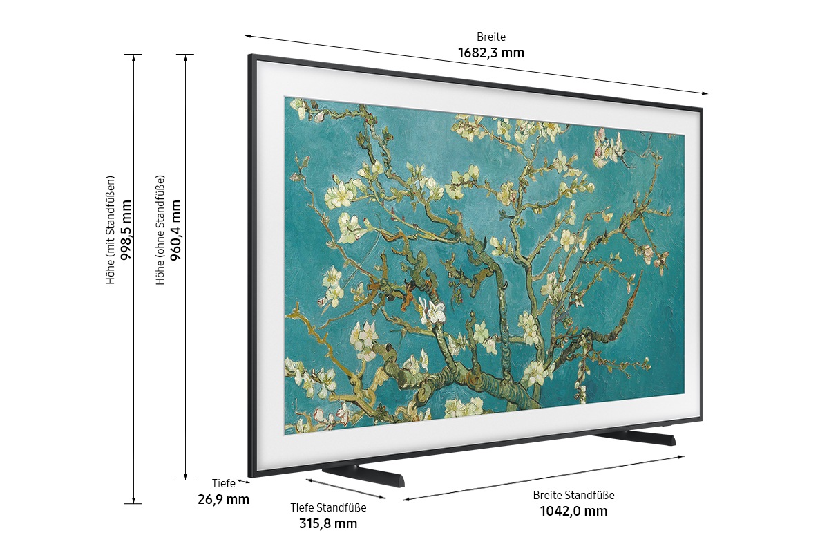 GQ75LS03BGUXZG Dimensionen