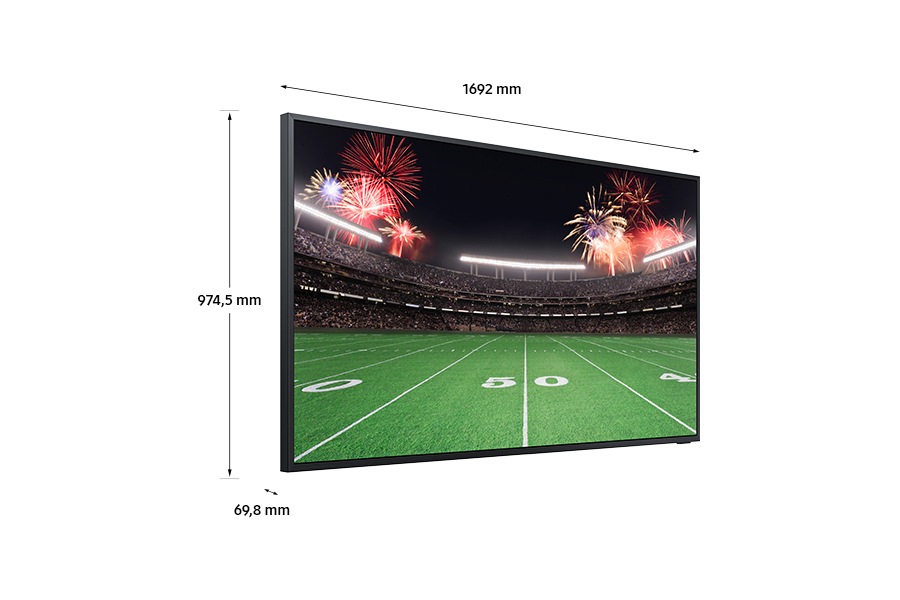 75" The Terrace 4K Outdoor Smart TV (2024) Black