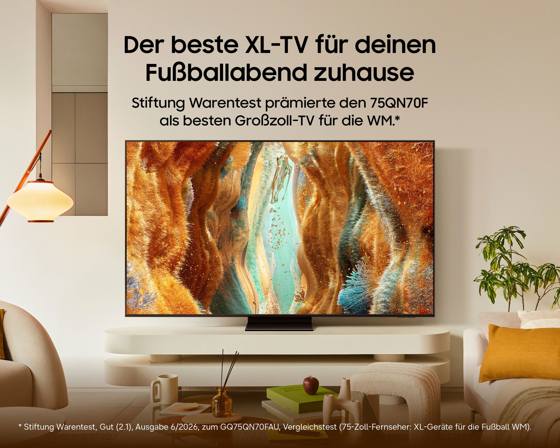 75" Neo QLED QN70F 4K Vision AI Smart TV (2025) Black