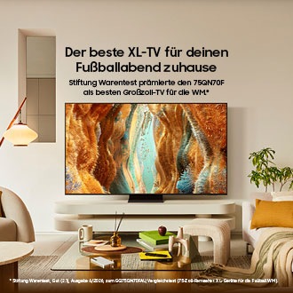 75" Neo QLED QN70F 4K Vision AI Smart TV (2025) Black