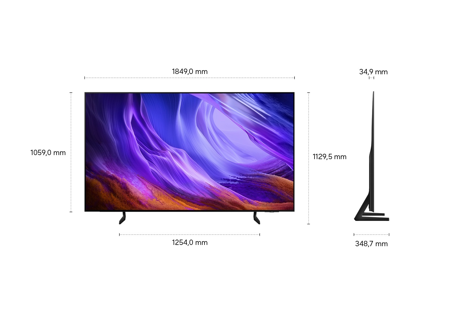 83" OLED S85H 4K Samsung Vision AI Smart TV (2026) Graphite