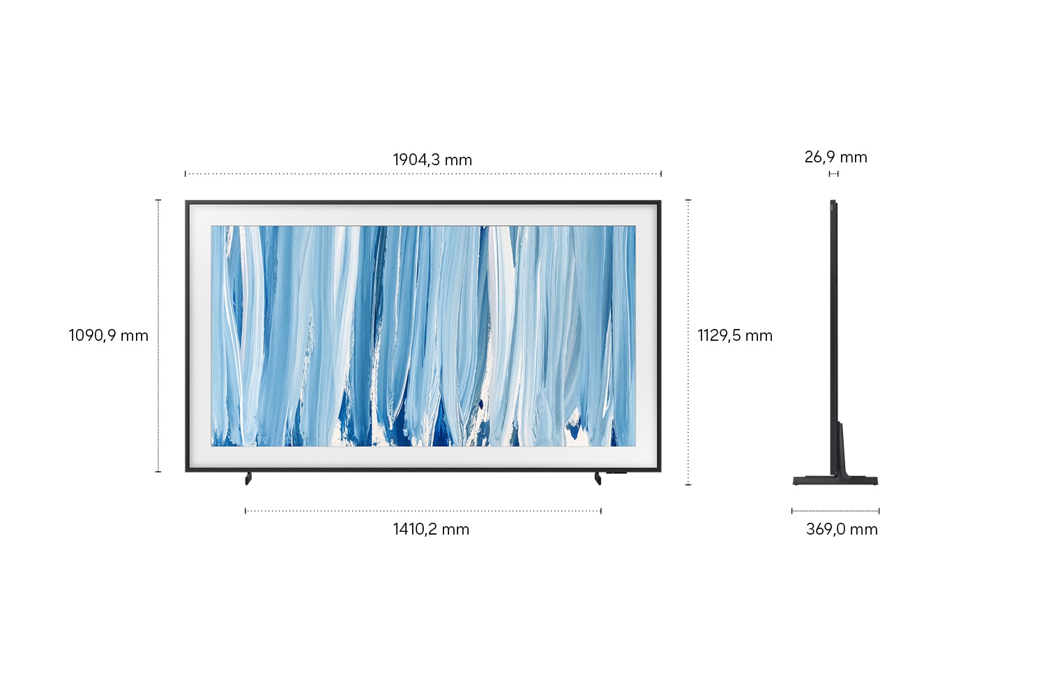 85" The Frame Pro LS03HW 4K Samsung Vision AI Smart TV (2026) Schwarz