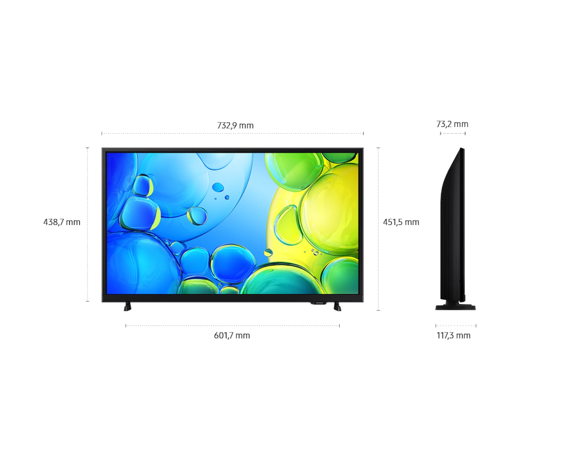 32" Full HD F6009 Smart TV (2025) Black