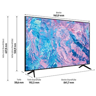 GU43CU7179U dimensions