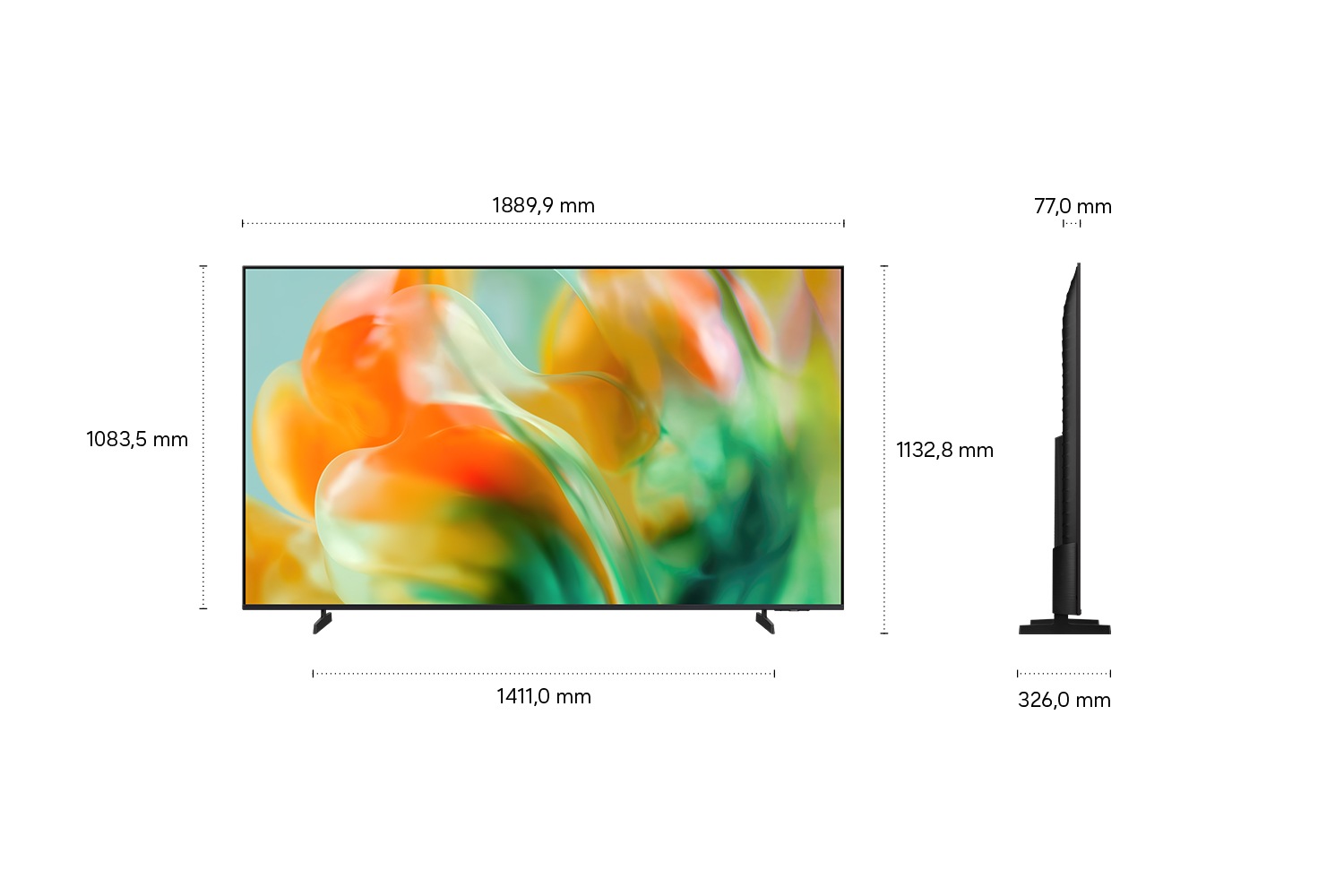 85" Mini LED M83H 4K Samsung Vision AI Smart TV (2026) Titanium Black