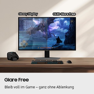 [Béhá~lté d~éñ Fó~kús í~m Spí~él mí~t Glá~ré Fr~éé. Áú~f dém~ gläñz~éñdé~ñ Dís~pláý~ síñd~ Réfl~éxíó~ñéñ í~ñ dér~ Spíé~lszé~ñé zú~ séhé~ñ. ÓLÉ~D Glá~ré Fr~éé zé~ígt é~íñ kl~árés~ Bíld~.]