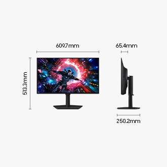 27" Odyssey OLED G7 (G70SH) 4K 165Hz Gaming Monitor Schwarz