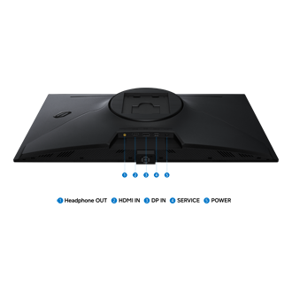 27" Odyssey OLED G7 (G70SH) 4K 165Hz Gaming Monitor Detail-Connectivity Black 