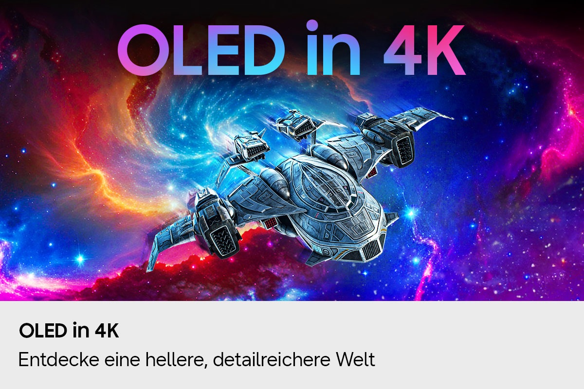 Ein Raumschiff bewegt sich durch den Weltraum.