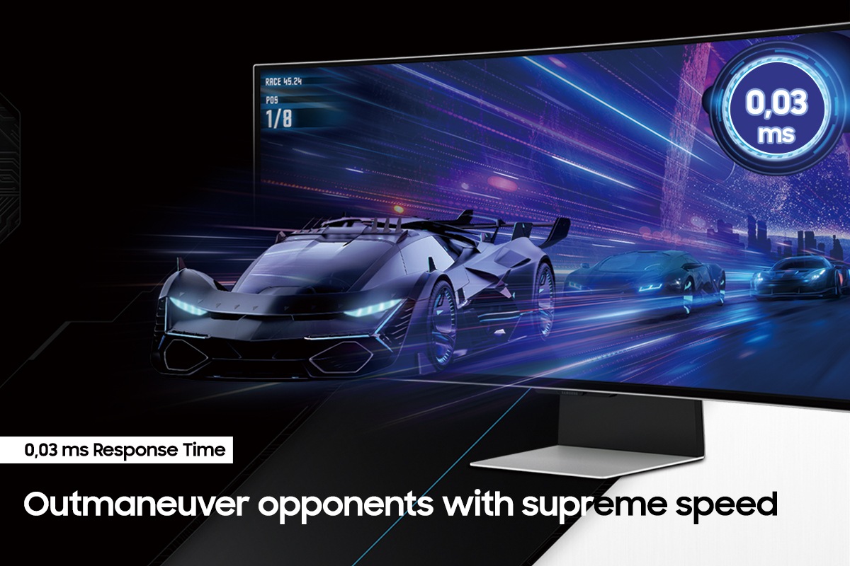 Samsung Odyssey OLED G8 unterstützt eine Reaktionszeit von 0,03 ms für flüssiges Spielen