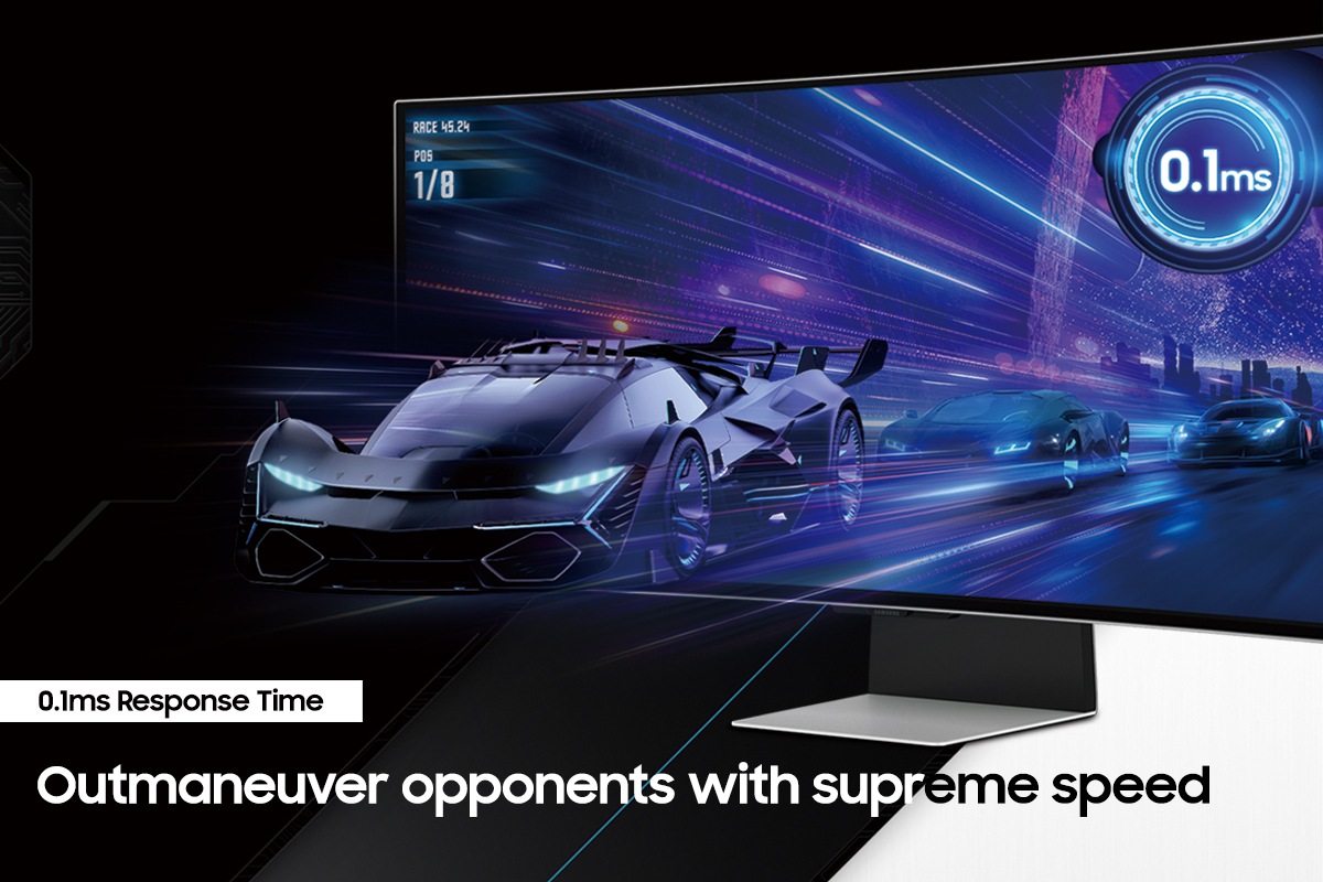 Samsung Odyssey OLED G8 unterstützt eine Reaktionszeit von 0,03 ms für flüssiges Spielen