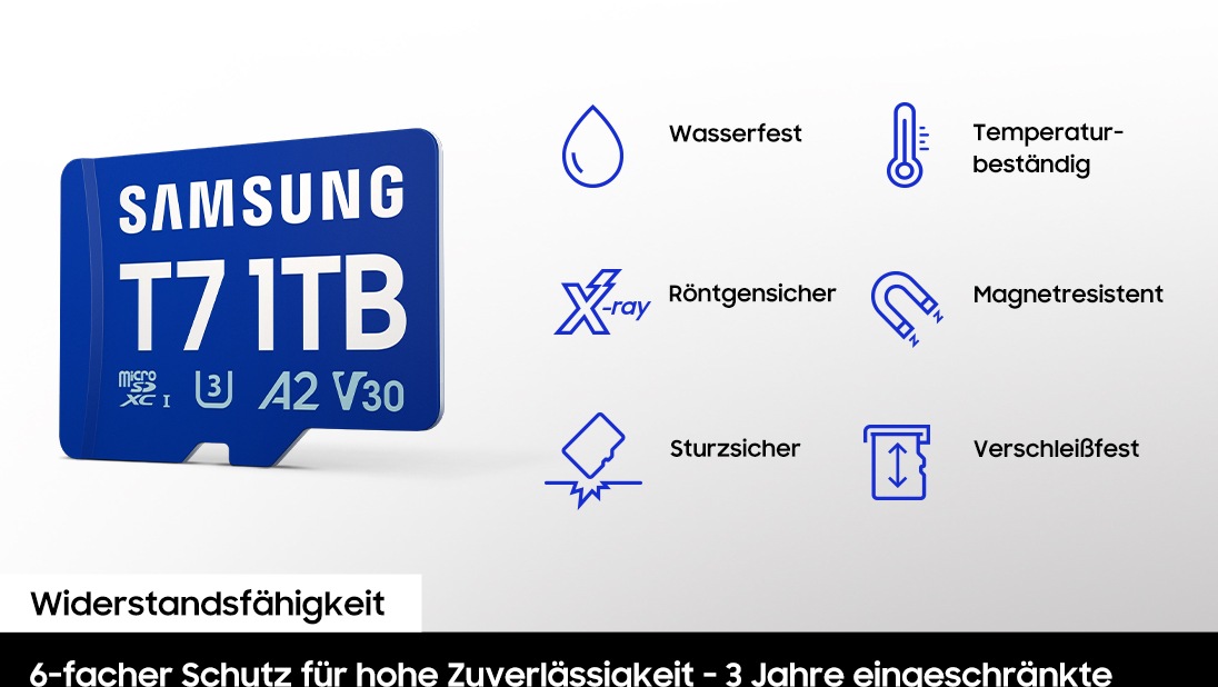 T7 microSDXC™ UHS-I Speicherkarte - 1 TB Blau