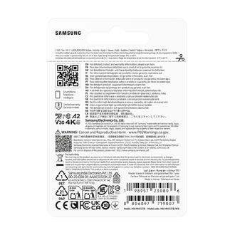 microSD T9 incl. Card Reader Back-PKG Black 