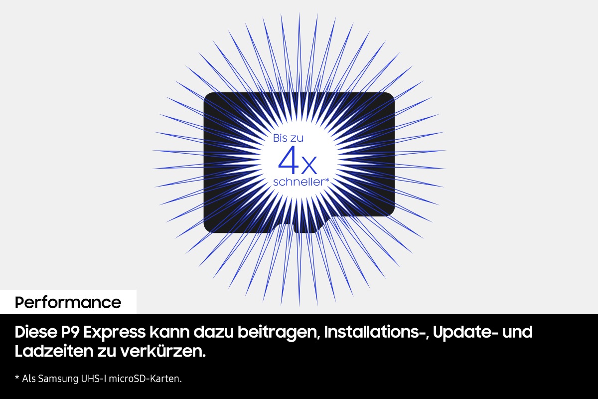 P9 Express microSDXC™ Express UHS-I Speicherkarte - 256 GB Weiß