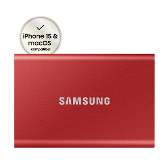 T7 Portable SSD 2 TB Rot | MU-PC2T0R/WW | Samsung Deutschland