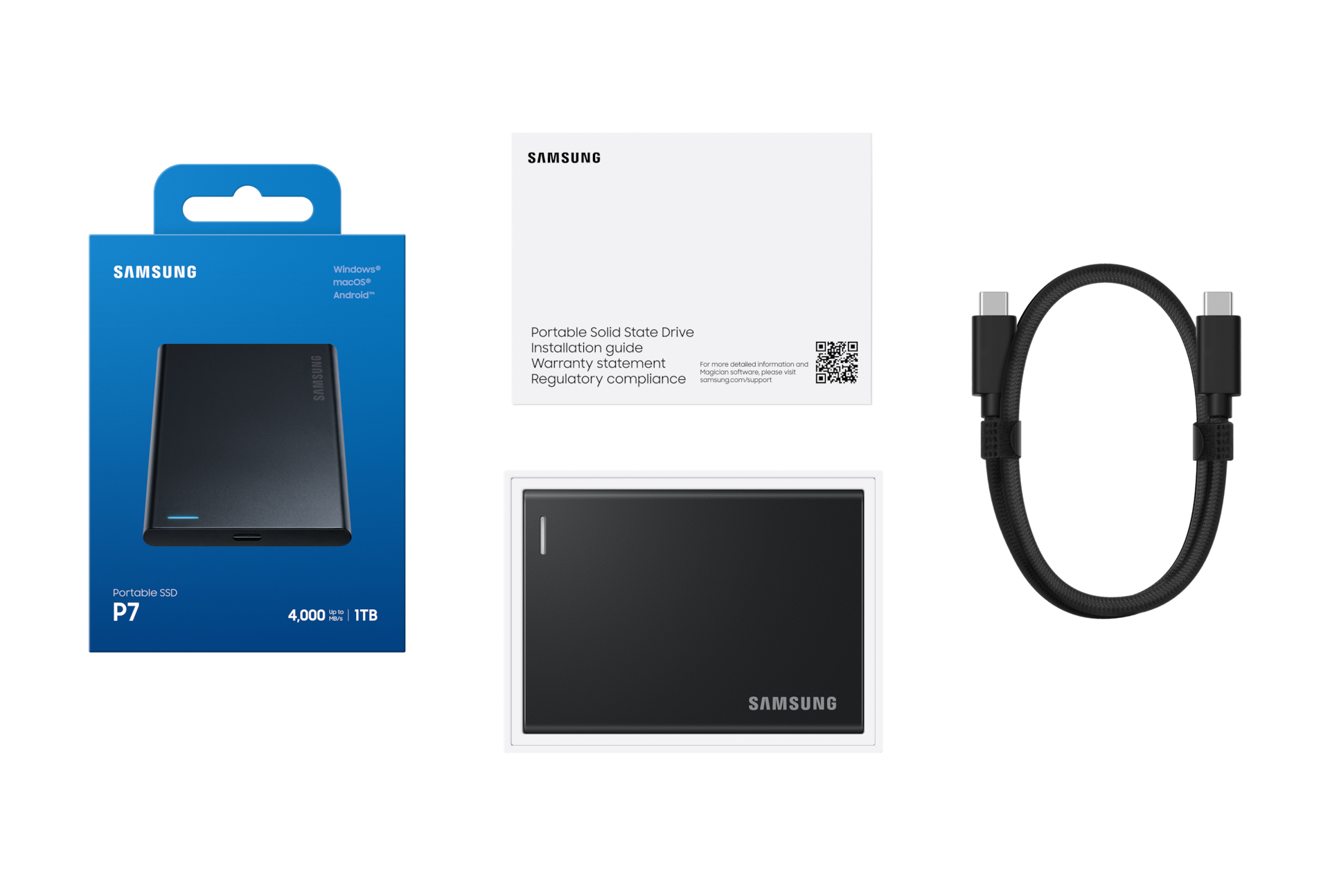 P7 Portable SSD PKG-Group-Shot Black 
