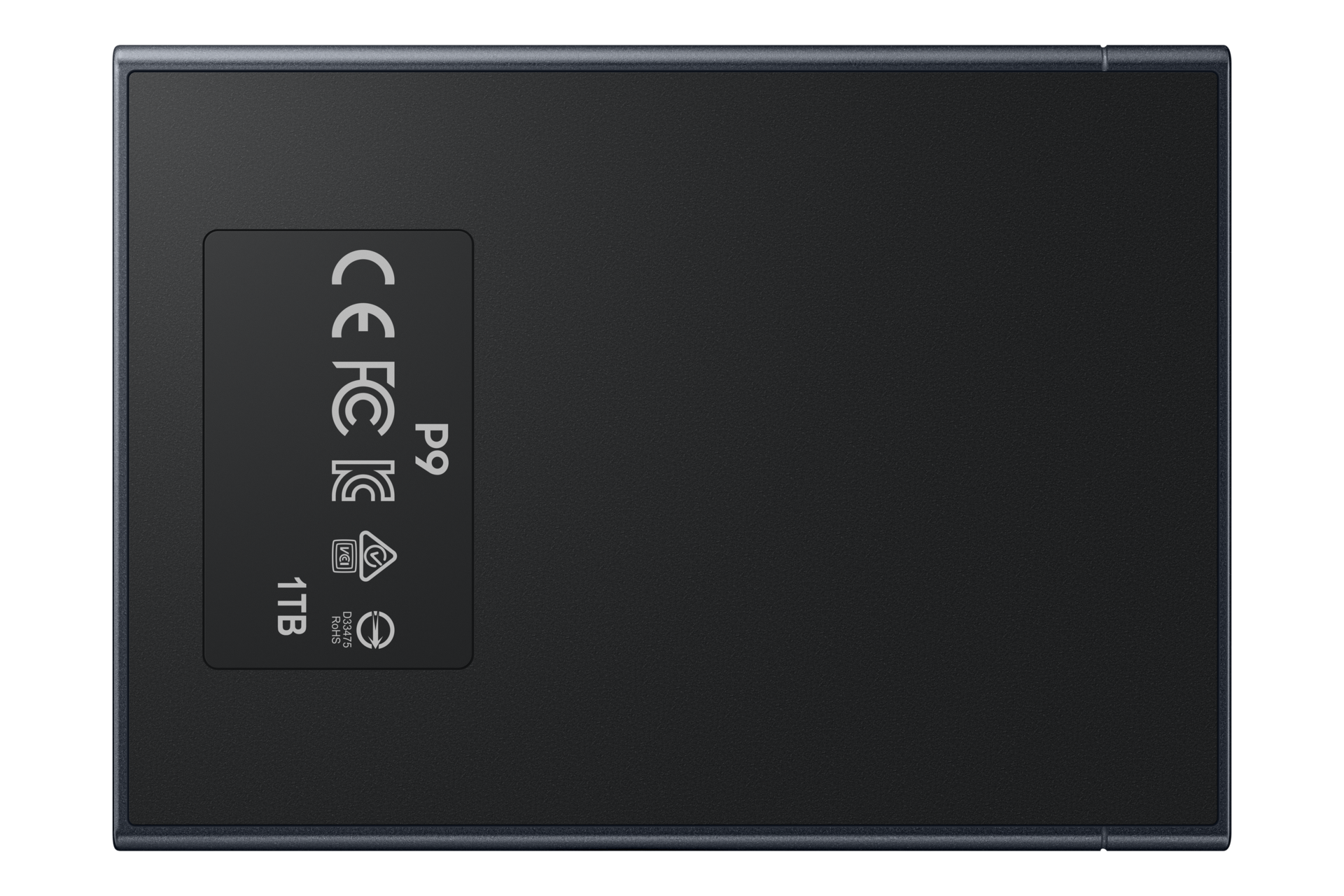 P9 Portable SSD Back Jet Black 