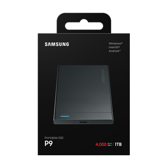 P9 Portable SSD PKG-Front Jet Black 